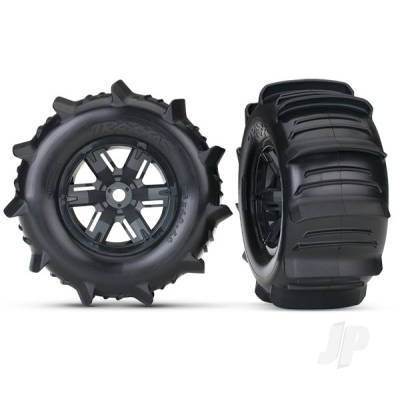 Wheels & Tyres, Assembled and Glued (X-Maxx) (Left & Right) (2 pcs)