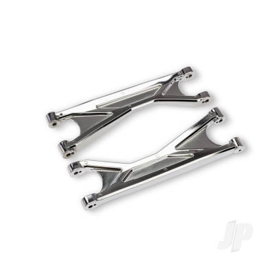 Suspension arms, chrome, upper (left or right, front or rear), heavy duty (2)