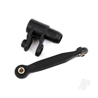 Servo horn, steering/ linkage, steering (48mm, assembled with pivot balls)