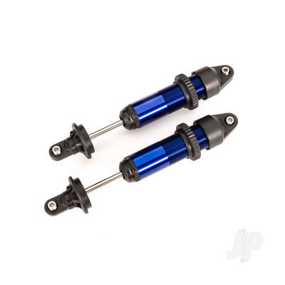 Shocks, GTX, medium (aluminium, Blue-anodised) (fully assembled without springs) (2 pcs)