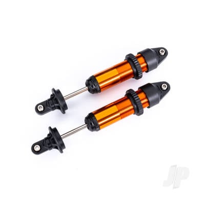 Shocks, GTX, medium (aluminium, Orange-anodised) (fully assembled without springs) (2 pcs)