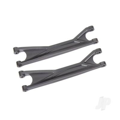 Suspension arms, upper, Black (left or right, front or rear) (2 pcs) (for use with #7895 X-Maxx WideMaxx suspension kit)
