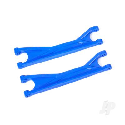 Suspension arms, upper, Blue (left or right, front or rear) (2 pcs) (for use with #7895 X-Maxx WideMaxx suspension kit)