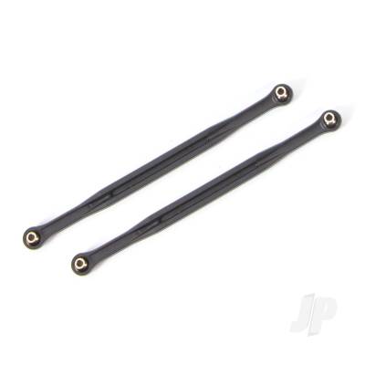 Toe links, 202.5mm (187.5mm centre to Center) (Black) (2 pcs) (for use with #7895 X-Maxx WideMaxx suspension kit)