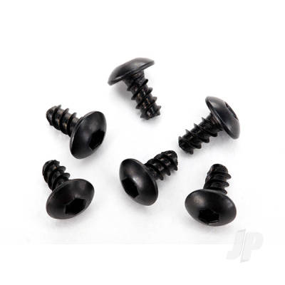 Screws, 2.6x5mm button-head, self-tapping (hex drive) (6 pcs)