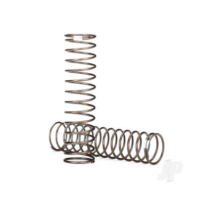 Springs, shock (natural finish) (GTS) (0.30 rate, White stripe) (2 pcs)