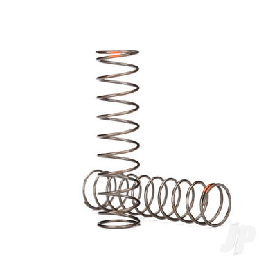 Springs, shock (natural finish) (GTS) (0.39 rate, Orange stripe) (2 pcs)