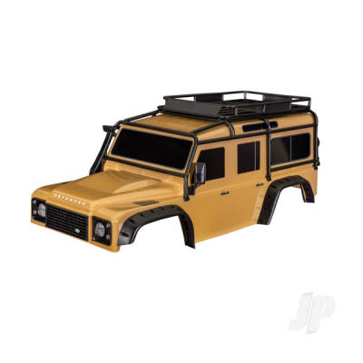 Body, Land Rover Defender, Sand (complete with ExoCage, fuel canisters, jack, spare tyre mount & clipless mounting)
