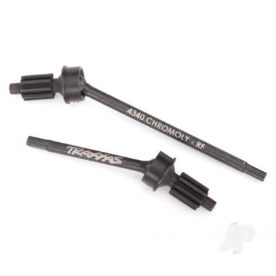 Axle Shaft, Front, heavy duty (left & right) / portal drive input gear (machined) (2 pcs) (assembled)