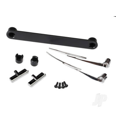 Door handles, left & right / windshield wipers, left & right / retainers (3 pcs) / 1.6x5 BCS (self-tapping) (4 pcs) (fits #8010 Body)
