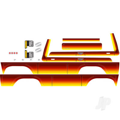 Decal sheet, Bronco, sunset (fits #8010 Body)