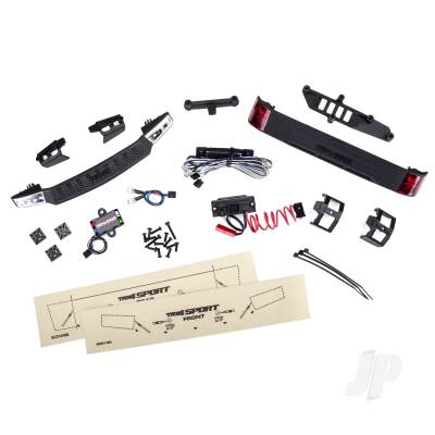 LED light set, complete with power supply (contains headlights, tail lights, & distribution block) (fits #8111 or #8112 Body)
