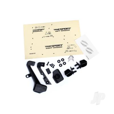 Mirrors, side (left & right) / snorkel / mounting hardware (fits #8111 or #8112 Body)