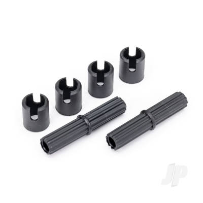 Half shafts, center (external splined) (2)/ pin retainer (4) (plastic parts only)