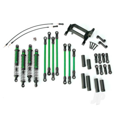 Long Arm Lift Kit, TRX-4, complete (includes Green powder coated links, Green-anodised shocks)