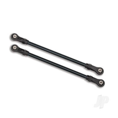 Suspension links, Rear upper (2 pcs) (5x115mm, Steel) (assembled with hollow balls) (for use with #8140 TRX-4 Long Arm Lift Kit)