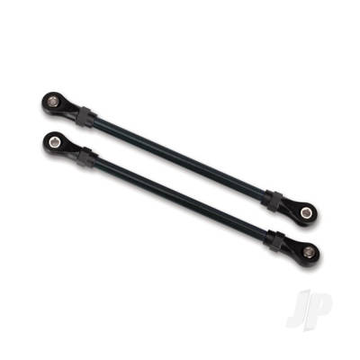 Suspension links, Front lower (2 pcs) (5x104mm, Steel) (assembled with hollow balls) (for use with #8140 TRX-4 Long Arm Lift Kit)