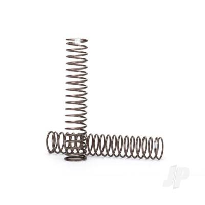 Springs, shock, Long (natural finish) (GTS) (0.29 rate, White stripe) (for use with TRX-4 Long Arm Lift Kit)