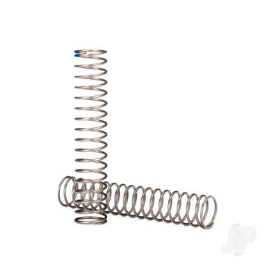 Springs, shock, Long (natural finish) (GTS) (0.62 rate, Blue stripe) (for use with TRX-4 Long Arm Lift Kit)