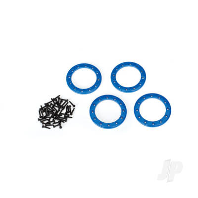 Beadlock rings, Blue (1.9in) (Aluminium) (4 pcs) / 2x10 CS (48)