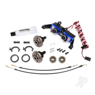 Differential, locking, Front and Rear (assembled) (includes T-Lock cables and servo)