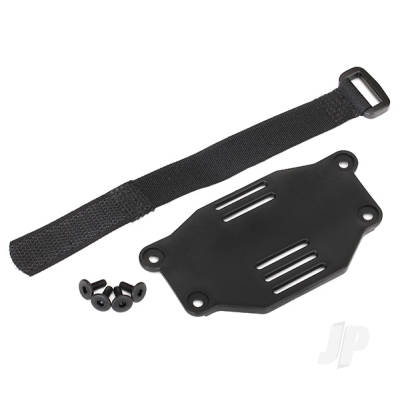 Battery plate / battery strap / 3x8 flat-head screws (4 pcs) (requires #8072 inner fenders)