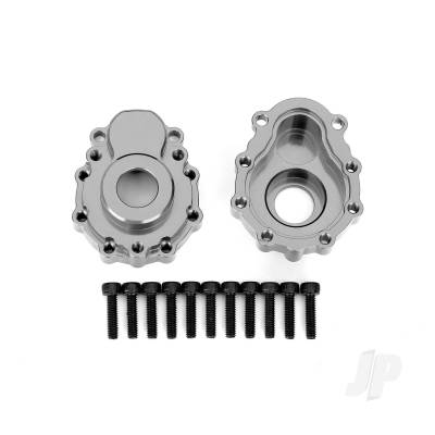 Portal housings, outer, 6061-T6 aluminium (Charcoal Grey-anodised) (2 pcs) / 2.5x10 CS (12 pcs)
