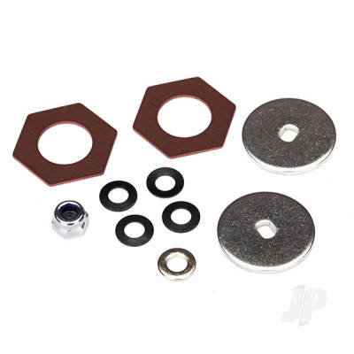 Rebuild kit, slipper clutch (Steel disc (2 pcs) / friction insert (2 pcs) / 4.0mm NL (1pc) / spring washers (4 pcs), metal washer (1pc))