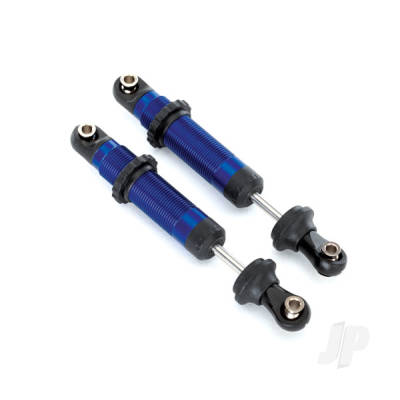 Shocks, GTS, aluminium (Blue-anodised) (assembled with spring retainers) (2 pcs)