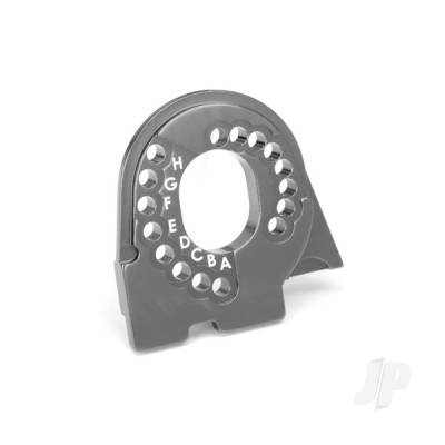 Motor mount plate, 6061-T6 aluminium (Charcoal Grey-anodised)