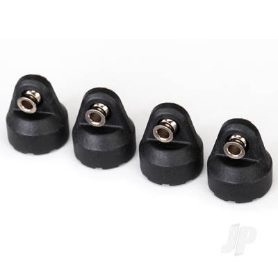 Shock caps (Black) (4 pcs) (assembled with hollow balls)