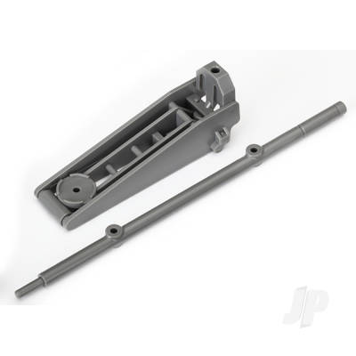 Floor jack & handle, Grey