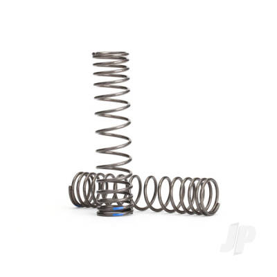 Spring, shock, 139mm (natural finish) (GTR) (progressive, 1.250 rate, Blue stripe) (2 pcs)