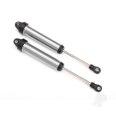 Shocks, GTR, 160mm, Silver aluminium (fully assembled without springs) (Rear, no threads) (2 pcs)