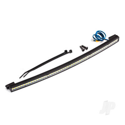 LED light bar, roof (curved, high-voltage) (52 White LEDs (single row), 202mm wide)
