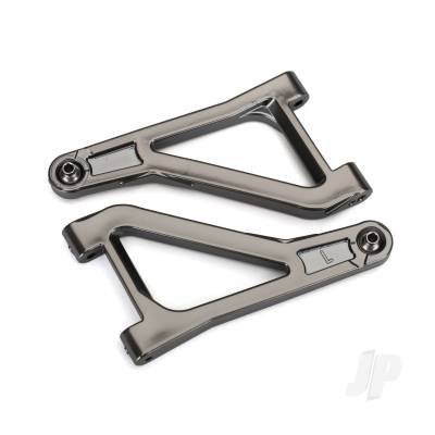 Suspension arms, upper (left & right) (Satin Black Chrome-plated) (assembled with hollow balls)