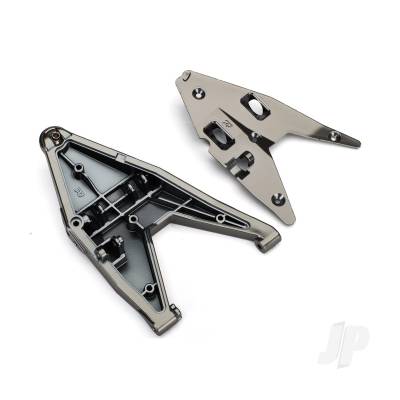 Suspension arm, lower right / arm insert (Satin Black Chrome-plated) (assembled with hollow ball)