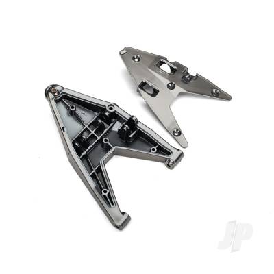 Suspension arm, lower left / arm insert (Satin Black Chrome-plated) (assembled with hollow ball)