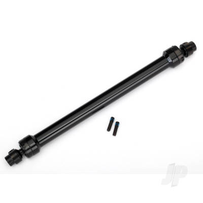 Driveshaft, Centre Rear, 6061-T6 aluminium (Black-anodised) (fully assembled) / 3mm screw pin (2 pcs)