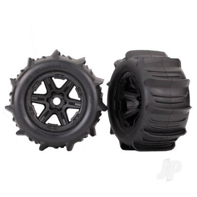 Wheels & Tyres, Assembled Glued 3.8in (2 pcs)