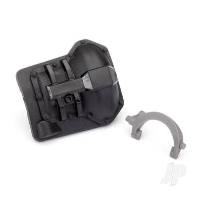 Differential cover, TRX-6 Rear (Black) / T-lock fork (Grey)