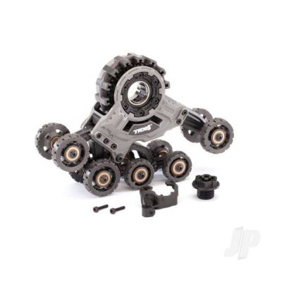 Traxx, Front, left (assembled) (requires #8886 stub axle, #7061 GTR shock, & #8895 rubber track)