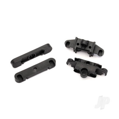 Mount, tie bar, Front (1pc) / Rear (1pc) / suspension pin retainer, Front or Rear (2 pcs)