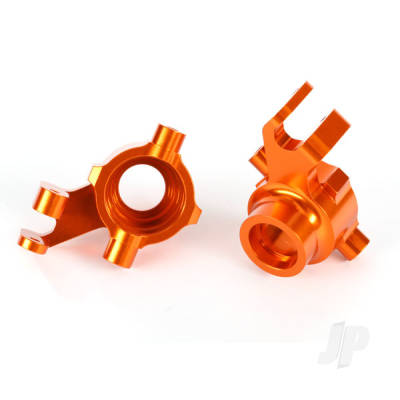 Steering blocks, 6061-T6 aluminium (Orange-anodised), left & right