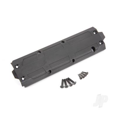 Skid plate, Center/ 4x20 CCS (4)/ 3x10 CS (4) (fits Maxx with extended chassis (352mm wheelbase))
