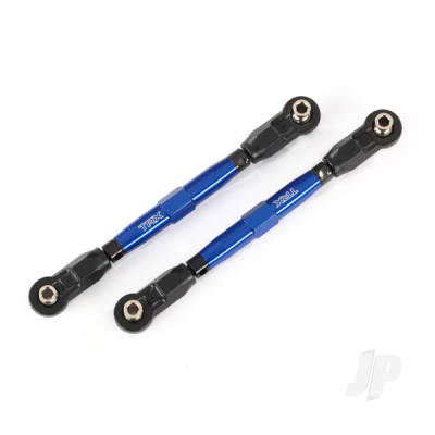 Toe links, Front (Tubes Blue-anodised, 7075-T6 aluminium, stronger than Titanium) (88mm) (2 pcs) / rod ends, Rear (4 pcs) / rod ends, Front (4 pcs) / aluminium wrench (1pc)