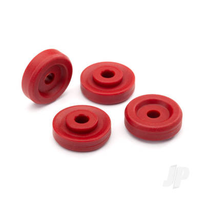 Wheel washers, Red (4 pcs)