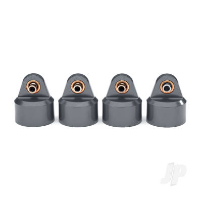 Shock caps, aluminium (Grey-anodised), GT-Maxx, shocks (4 pcs)