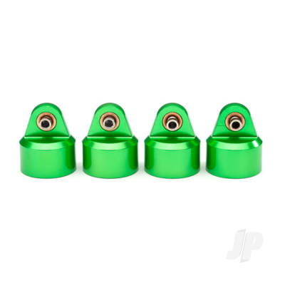 Shock caps, aluminium (Green-anodised), GT-Maxx shocks (4 pcs)