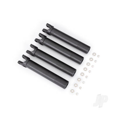 Half shafts, outer (extended, front or rear) (4)/ e-clips (8) (for use with #8995 WideMaxx suspension kit)